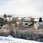 Glynn Church and School in snow